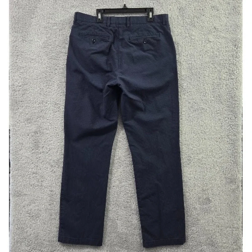 Banana‎ Republic Men's 31x32 Straight Fit Pants Navy Blue Pinstripe 100% Cotton
